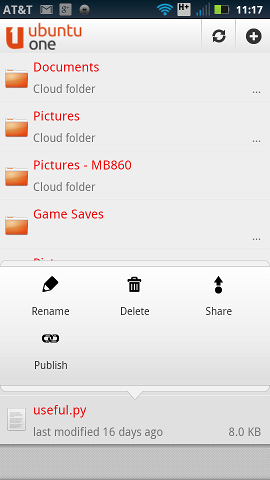 Ubuntu One for Android