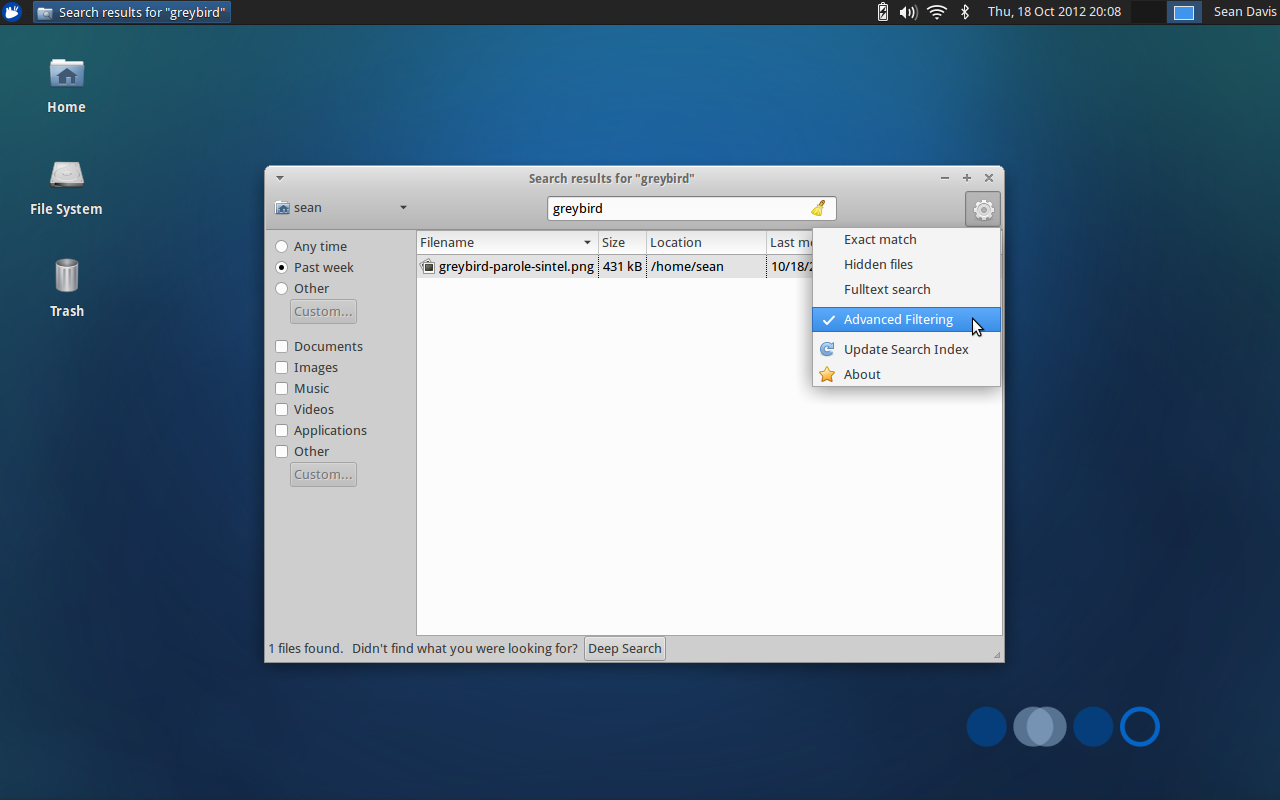 Catfish also significantly upgraded as it moved to a minimalist interface powered by GTK+3.