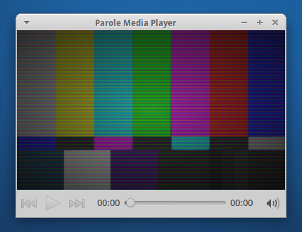 A mini-mode Parole Media Player.