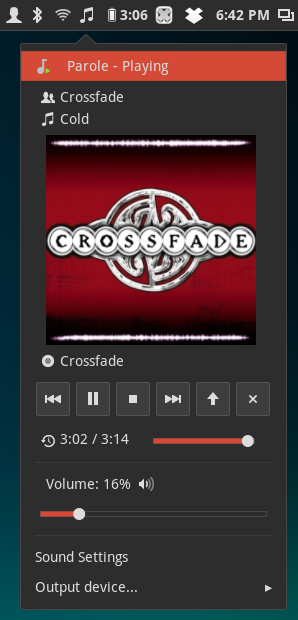 Parole’s MPRIS2 plugin and Cinnamon’s Sound Menu