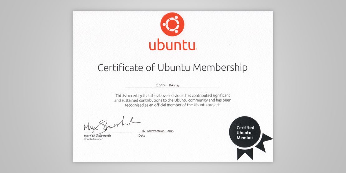 Officially an Ubuntu Member