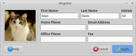 Mugshot with the latest Greybird GTK+ theme.