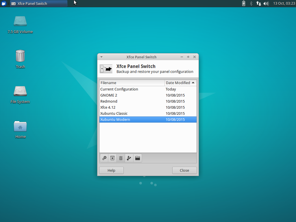 Xubuntu 14.04 layout in Xfce Panel Switch