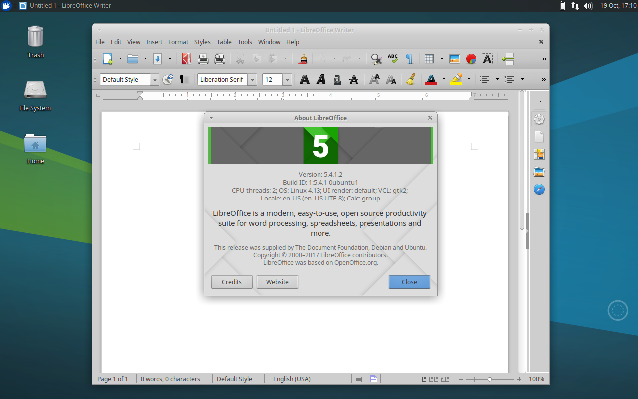 LibreOffice 5.4 makes editing office documents fast and easy.