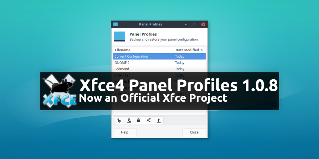 Xfce Panel Profiles 1.0.8 Released