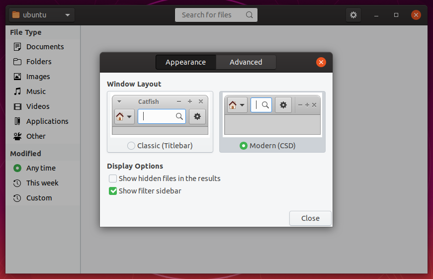 The updated Preferences dialog has a cleaner layout and better supports keyboard navigation.