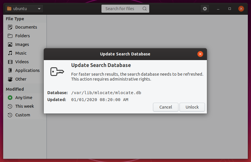 The Search Index dialog has a cleaner layout and keyboard-accessible controls.