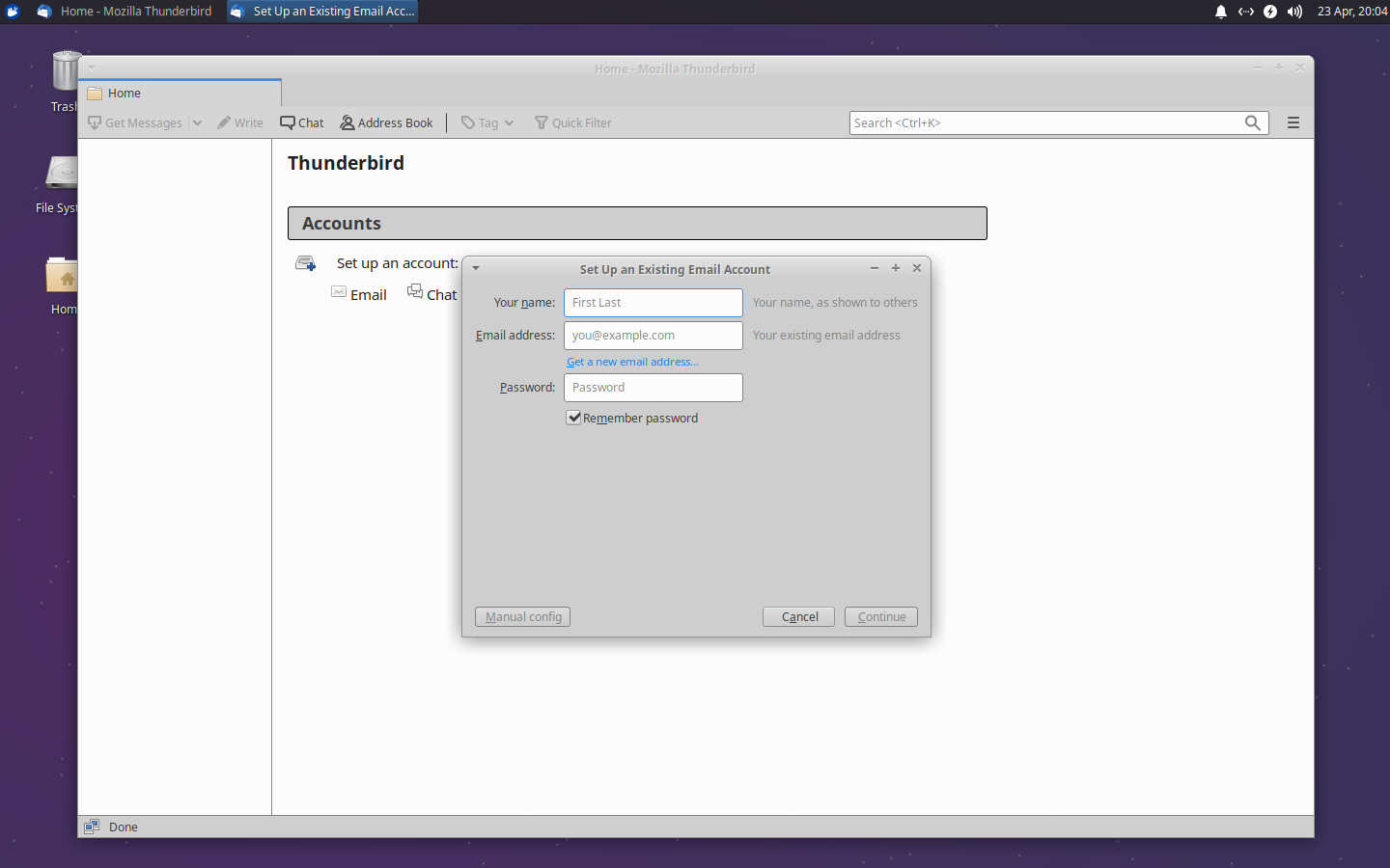 Likewise, Thunderbird looks great, regardless of your preference.