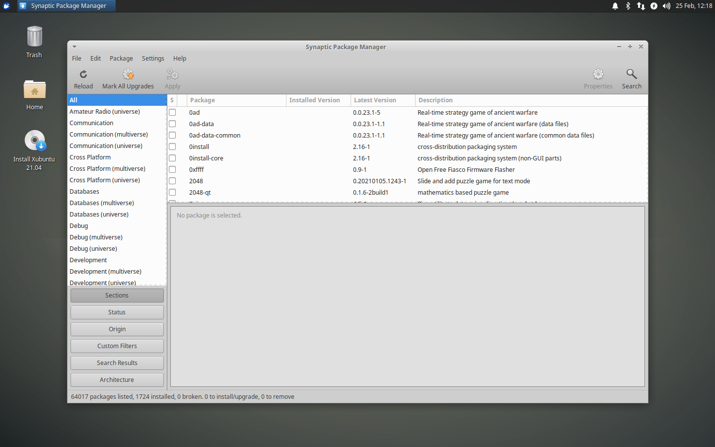 Hexchat and Synaptic have been welcomed into the Xubuntu packageset.