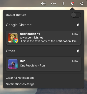 Improved image support and actions make notifications more effective and useful.