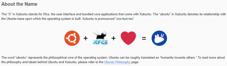 A section from the “What is Xubuntu?” chapter of the new Xubuntu docs.