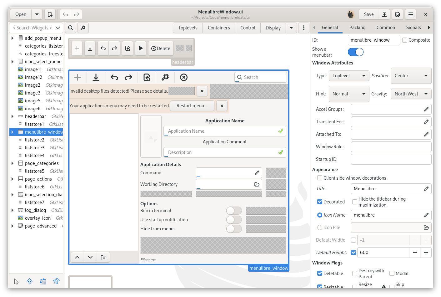 The Glade application window. It’s complex. It’s powerful. Sometimes, it’s a mess.